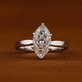 3 CT Certified Marquise Lab Grown Diamond Engagement Ring Solitaire