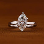 3 CT Certified Marquise Lab Grown Diamond Engagement Ring Solitaire