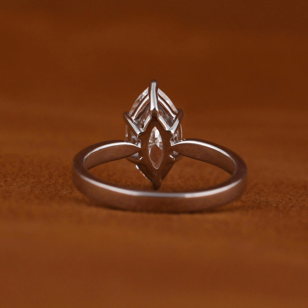 3 CT Certified Marquise Lab Grown Diamond Engagement Ring Solitaire