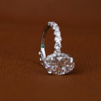 Oval Lab Grown Diamond Engagement Ring: Hidden Halo Certified Rings